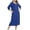 A-Blue331, variant on XIAONU Womens Plush Hooded Zip Up Robe Loose Fit Long Sleeve Hooded Neck Bathrobe Warm Cozy Sleep Robes