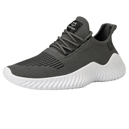 

Hueook Running Shoes for Men Running Shoes Fashion Breathable Sneakers Mesh Soft Sole Walking Footwear Men Shoes
