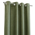 thumbnail image 3 of Loft Living Amora Light Filtering Grommet Indoor Curtain 52 x 95 in Green, 3 of 7