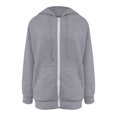 thumbnail image 7 of Sopiago Zip Up Hoodie Women Long Sleeve Sweatshirts Fall Outfits 2024 Oversized Hoodies Casual Fashion Jackets Grey,L, 7 of 7