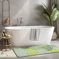 thumbnail image 2 of Green Floral and Petal Pattern Kitchen Rug Mat,Kitchen Runner Rugs Non Skid Washable,Decorative Kitchen Floor Mats for Kitchen,Sink,Laundry,17"x47.2", 2 of 7