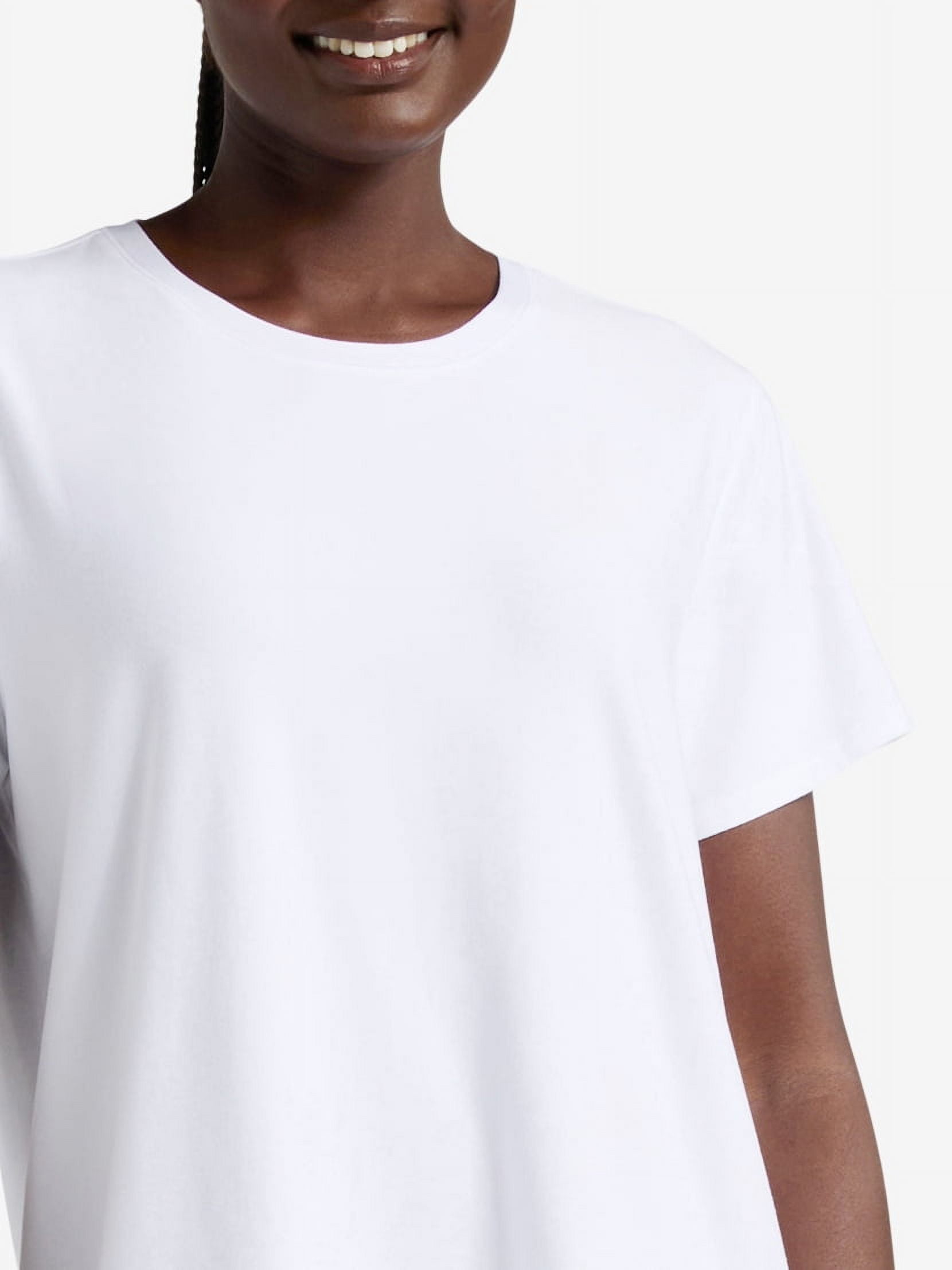 Athletic Works Women's and Women's Plus ButterCore Tee with Short Sleeves, Sizes XS-4X
