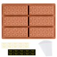 thumbnail image 1 of Molde para barra de chocolate Primary Deep Dubai, forma piramidal de silicona, 1 of 6