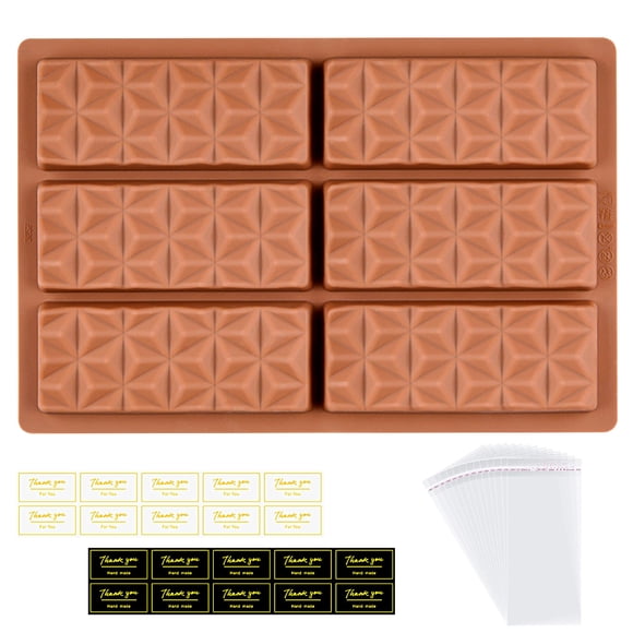 Molde para barra de chocolate Primary Deep Dubai, forma piramidal de silicona