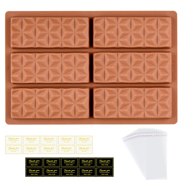 Molde para barra de chocolate Primary Deep Dubai, forma piramidal de silicona