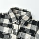 thumbnail image 2 of Gibobby Camisa&nbsp;Vaquera Chaqueta de camisa de franela para niños pequeños, chaqueta a cuadros de manga larga con solapa y botones, chaqueta con bolsillos para bebés y niñas, ab(Negro, 2-3 Años), 2 of 5