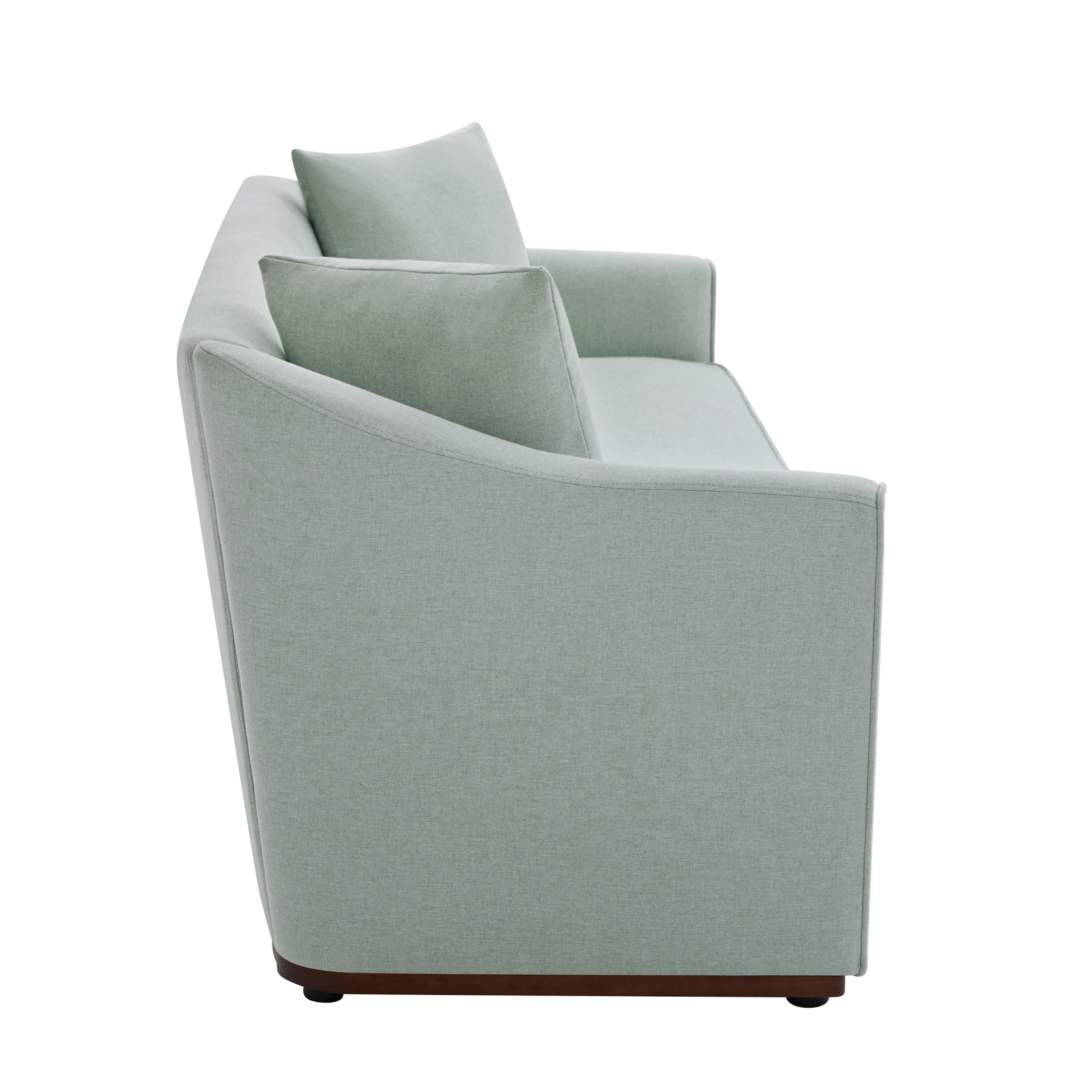 Christopher Knight Home 75.78" Modern Chenille Upholstered 3-Seater Sofa with Throw Pillows, Blue