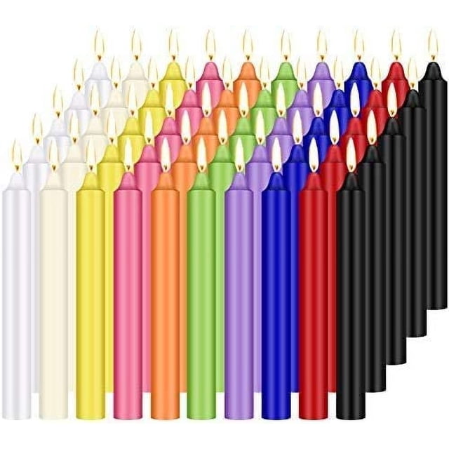 Juego de velas cónicas Chime Spell HELLY, sin perfume, 4 cm, 100