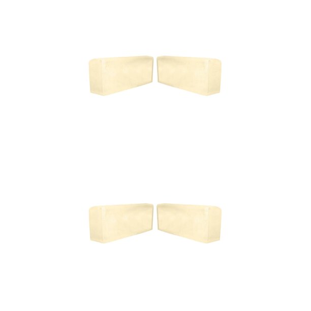 Funda Estirable Ounissouiy para Reposabrazos de Sofá 2 uds Acolchado Grueso Color Beige