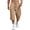 Earthy Yellow-490427BB, variant on Men's Capri Cargo 3/4 Pants Baggy Wide Leg Below Knee 3/4 Cotton Cargo Casual Shorts Drawstring Lightweight Cargo Shorts Men Black XXL