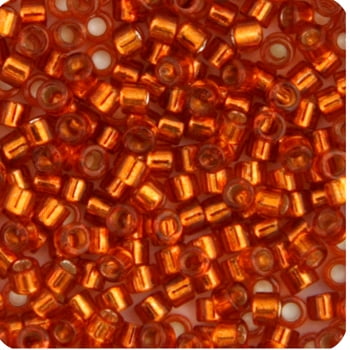 Miyuki Delica 11/0 RD - Burnt Orange Silver Lined-Dyed - 5.2GVIAL of Japanese Glass Beads