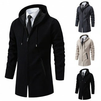 CHGBMOK Clearance Shirt Jackets Trench Coats Men Zipper Button