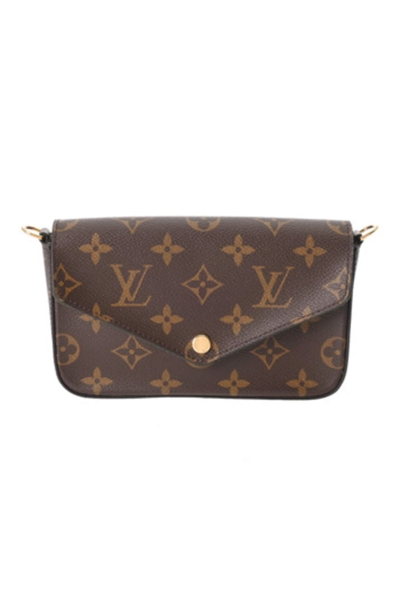 Pre-Owned LOUIS VUITTON Louis Vuitton Monogram Multi Pochette Felicie Brown Khaki M80091...