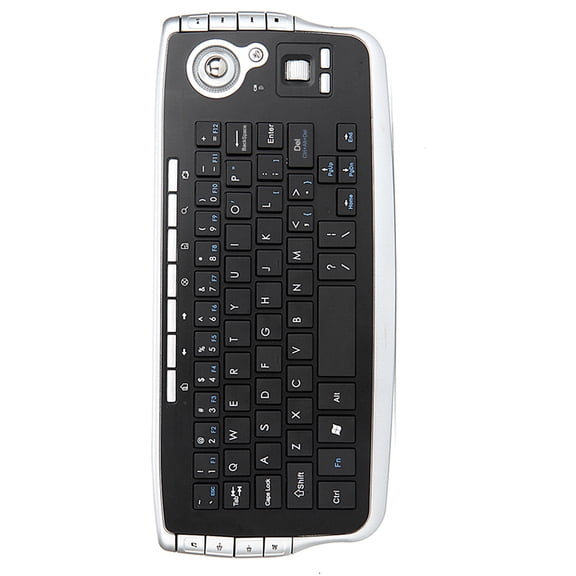 Pc E30 2.4GHz Wireless Keyboard With Trackball Mouse Scroll Wheel Remote Control For TV BOX PC Notebook Silver