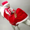 thumbnail image 6 of WIBACKER Snowman Riding on Dog Christmas Costumes Pet Dogs Cat Elk Ear Hoodie Cape Cloak, S, 6 of 8