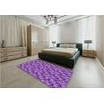 thumbnail image 5 of Ahgly Company Machine Washable Indoor Rectangle Transitional Heliotrope Purple Area Rugs, 3' x 5', 5 of 7
