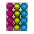thumbnail image 3 of Vickerman 3" Fuchsia, Lime, and Turquoise Ornament Assortment, 24 per box., 3 of 3