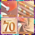 thumbnail image 4 of Golden Theme 70th Birthday Banner Royal Crown Display Pink Balloons Golden Fireworks 70th Anniversary Backdrop for 70th Birthday Party Senior Anniversary Family Celebration, 4 of 9