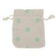 thumbnail image 3 of Bolsas de Cordón con Estampado de Flores BLESIY Bolsas de Lino con Cordón Verde, 3 of 7