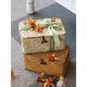 thumbnail image 5 of 26 * 16 * 11 cm, cesta de almacenamiento rectangular, trenza de hierba, algas color crudo, 5 of 5