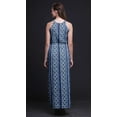 thumbnail image 5 of Bimba Shibori Women Side Slits Long Casual Halter Maxi Dress Printed Party Wear-Large, 5 of 6