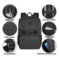 thumbnail image 4 of Mochila Para Laptop 15.6 Pulgadas Matein 1161 Térmica Con Interior Impermeable 25l Color Negro Lisa Para Hombre Y Mujer Negro, 4 of 7