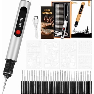 Hengwei Engraving Pen Portable Mini Rechargeable Electric Grinding Pen DIY Precision Pen Rotary Tool Grinding Accessories Kit For Carving Cutting Polishing Lettering Drilling Metal Wood Jewelry Glass