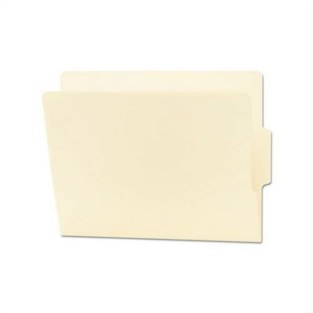 UPC: 0086486241366 | Heavyweight Manila End Tab Folders 9  Front  1/3-Cut Tabs  Center Position  Letter Size  100/Box