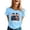 Sky Blue, variant on s Womens Flag Heart 1776 2026 July 4th 250th Birthday T-Shirt