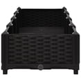 thumbnail image 5 of vidaXL 63 x 15.7 x 9.1 Black Polypropylene Solid Print Planter Boxes, 5 of 7