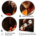 thumbnail image 3 of Designart "Essence Of Cuban Music In Orange I" Cuba Floater Framed Wall Art Living Room, 3 of 5