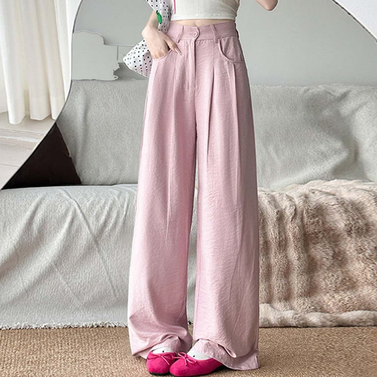 high waisted paperbag dress pants Stylist Super High Waisted Belted Paperbag Wide Leg Pant