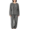 thumbnail image 2 of Helii Women's Fuzzy Fleece 2 Piece Pajama Set Long Sleeve Sweatshirt and Jogger Pants Soft Plush Warm Cozy Loungewear for Winter Sleepwear Plus Size Coral Velvet Daily Casual Home Wear, 2 of 5