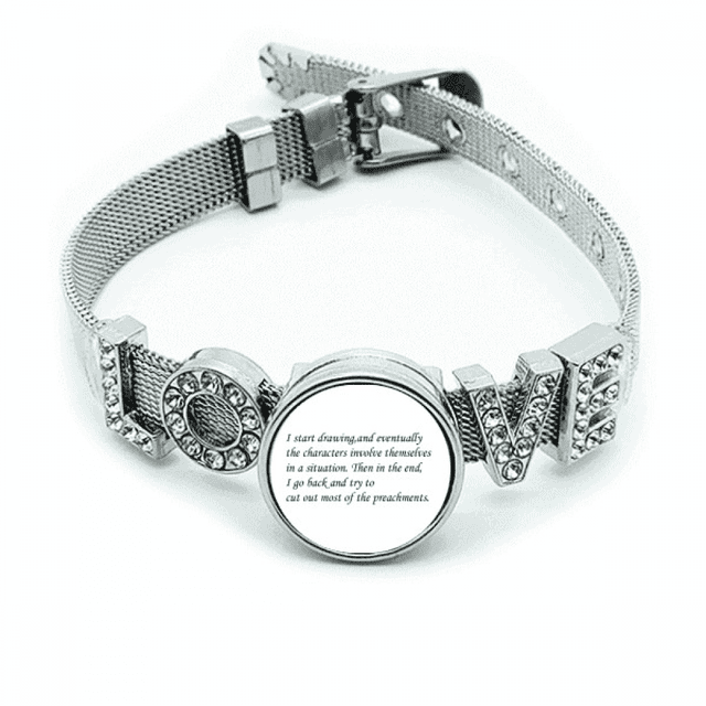 La gente es aprender de la situación Pulsera pulsera pulsera de cristal amor pulsera ajustable