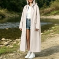 thumbnail image 5 of Karight Rain Jacket Women with Hooded Waterproof Lightweight Packable Long Raincoat Poncho for Men Adults, 5 of 7