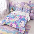 thumbnail image 2 of Manfei Amphibian Axolotl Print Full Size Comforter Sets,Aquatic Animal Bedding Comforter Set,Colorful Stars Reversible,3-Piece,1 Comforter and 2 Pillowcases, 2 of 7