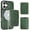 Green, variant on For iPhone 16 Case with Credit Card Holder,for iPhone 16 Premium Leather Phone Case Removable Wallet Compatible with MagSafe,Wallet Detachable 2-in-1 Women Men,Brown