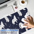 thumbnail image 4 of Long Mouse Pads for Desk,Celestial Wolf Halloween Pattern Desk Mats on Top Of Desks, Desk Mouse Pad Extra Large with 3mm Non-Slip Base and Stitched Edge for Gaming,Office,Work,Home 31.5"x15.7", 4 of 6