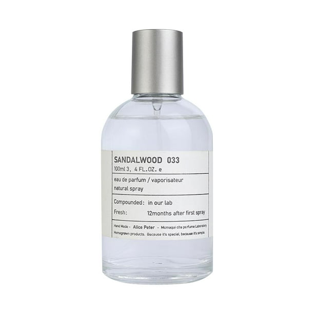 Sandalwood 033 Eau de Parfum Spray Fragancia de larga duración para hombres y mujeres 100 ml / 4 FL. OZ.