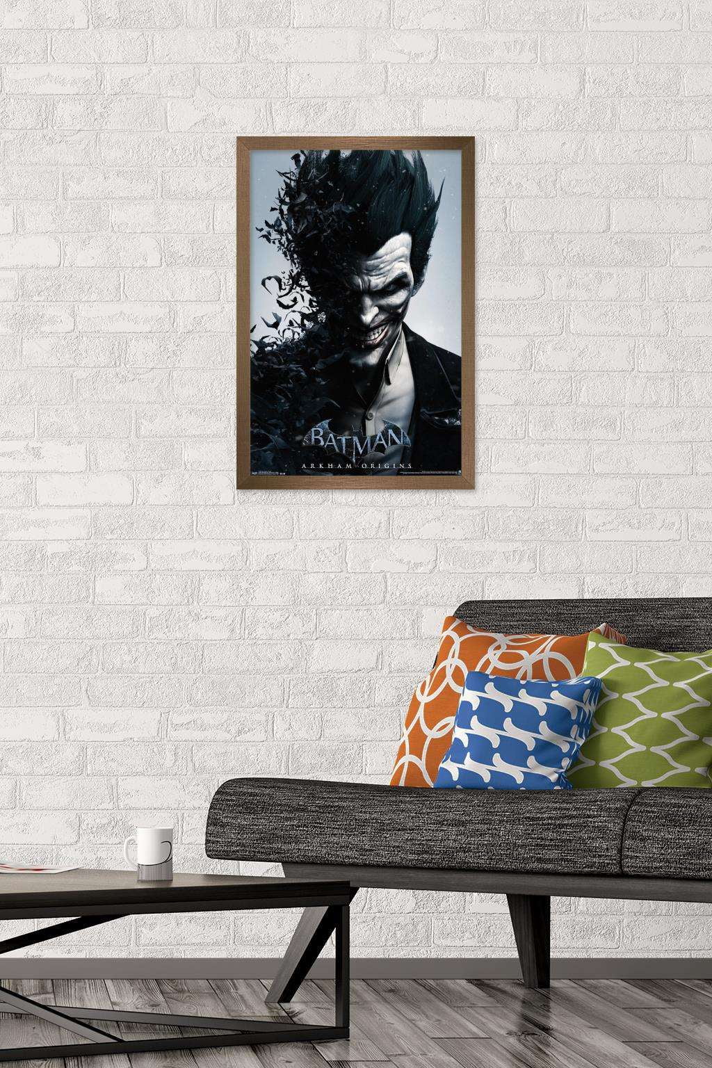 DC Comics Video Game - Arkham Origins - Portrait Wall Poster, 14.725" x 22.375", Framed