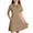Khaki, variant on Fesfesfes Girls Short Sleeve Dress Collared Button Front Casual A-Line Summer Outfit with Pockets for School Daily Wear Ages 5-15 Years
