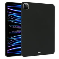 ELEHOLD Silicone Case For iPad 9th/8th/7th Generation Heavy Duty Shockproof Cover, Slim&Lightweight, Soft Skin-Friendly, Anti-Scratch Protective Tablet Cover, Black