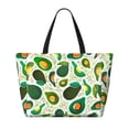 thumbnail image 2 of Fotbe Green Avocado Bolsa de Viaje para Playa - Resistente al Agua, Bolsa Tote de Gran Capacidad y Ligera con 7 Bolsillos para Mujeres y Hombres, 2 of 7
