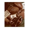thumbnail image 2 of Frontline 15x17 White Modern Wood Framed Museum Art Print Titled - Football Memorabilia, 2 of 4