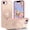 Pink, variant on MYKOMI Magnetic for iPhone 16e Case with Ring Stand, [10 FT Drop Protection] [Velvety Touch] Slim Translucent Matte Back Shockproof Phone Case for iPhone 16e 6.1''