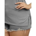 thumbnail image 4 of Gvmfive Women's Plus Size Tops Short Sleeve Side Split T-Shirt Blouse, 4 of 4