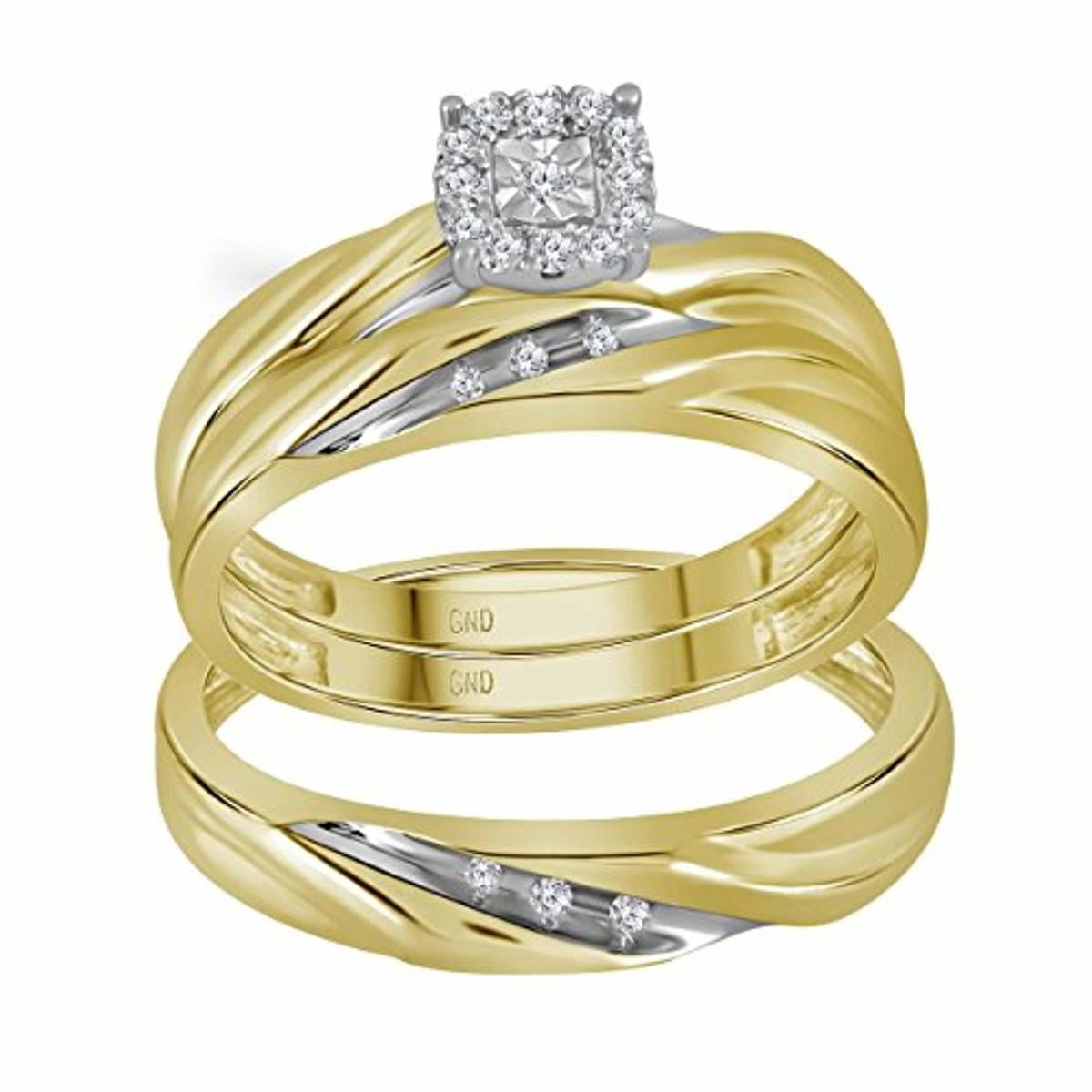 Roy Rose Jewelry Roy Rose Jewelry 10K Yellow Gold His & Hers Round
