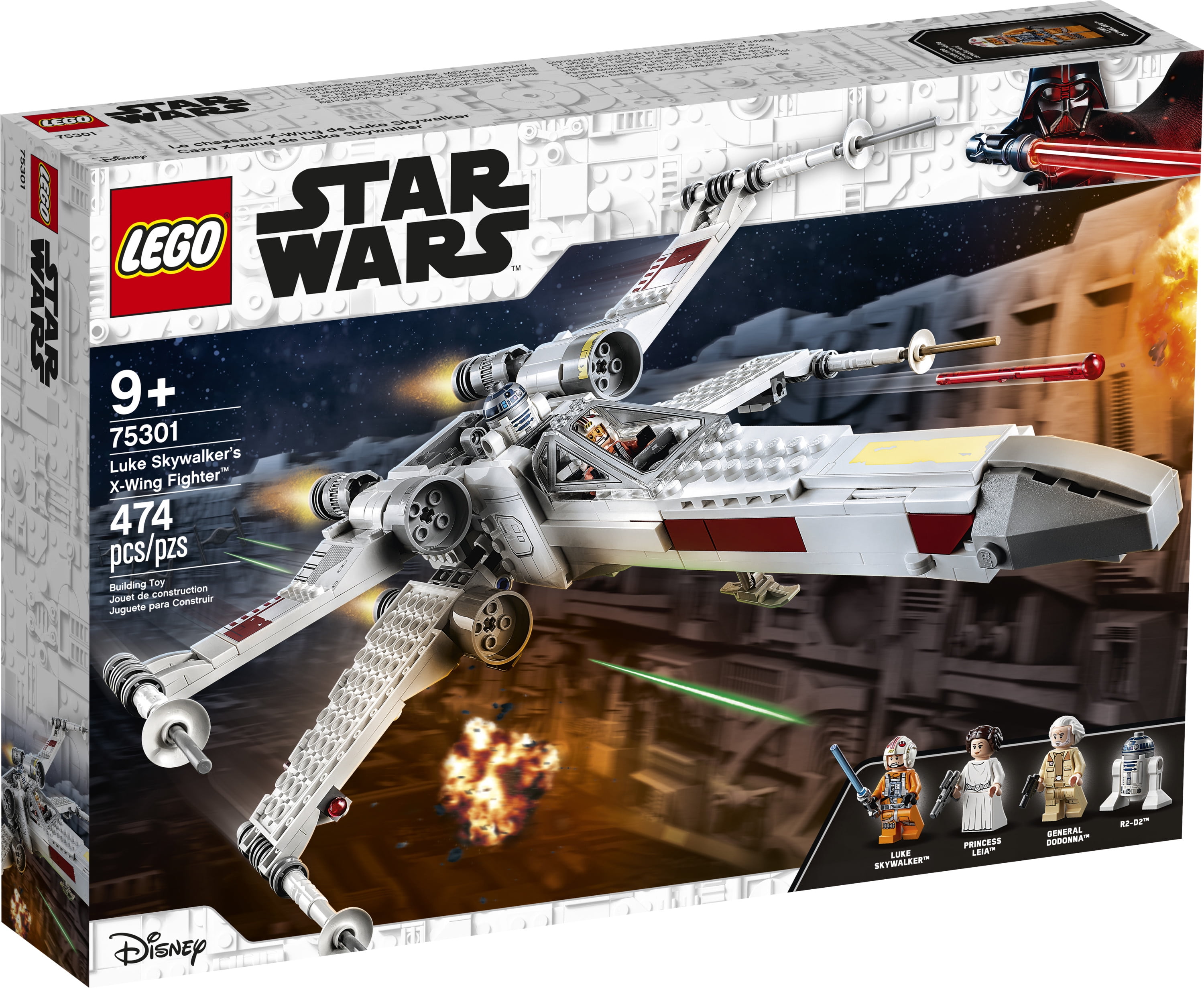 LEGO Star Wars Luke Skywalker s X Wing Fighter 75301 Collectors Item with Characters Gifts for Kids Walmart