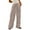 Gray, variant on ZHUGeLI Striped Pants for Women Wide Leg Casual Trousers Pants Low Rise Drawstring Loose Lounge Pants with Pockets