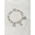 thumbnail image 4 of Time and Tru Silvertone Initial Charm Bracelet, Initial A, 4 of 4